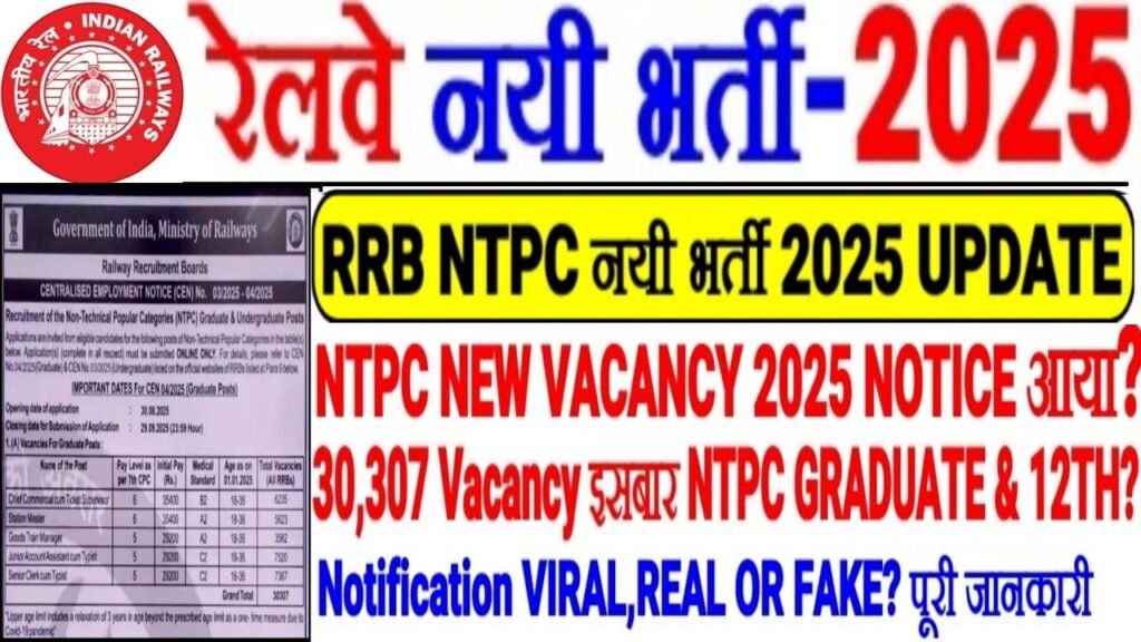 RRB NTPC Recruitment 2025