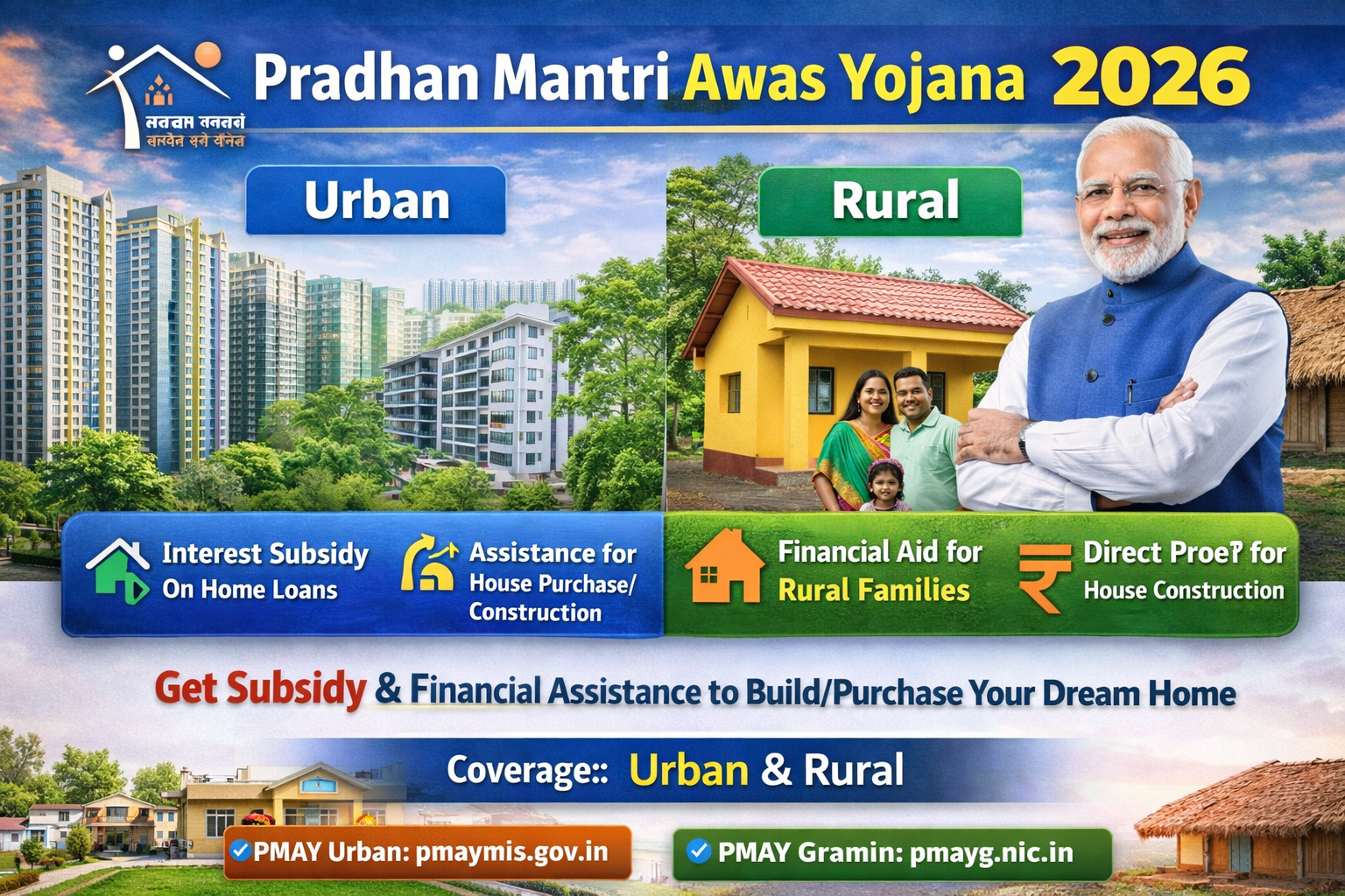 Pmay Rural Post Pradhan Mantri Awas Yojana (PMAY) 2026 – Complete Details for Urban ...