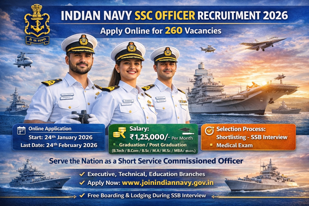 Indian Navy SSC Officer Recruitment 2026