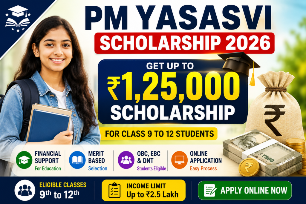 PM YASASVI Scholarship Yojana 2026